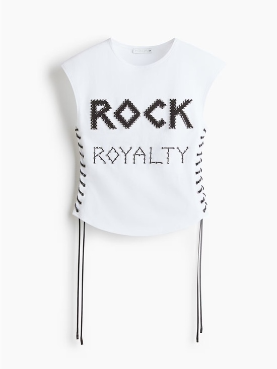 Stella McCartney H&M Lace-Up Studded Top
